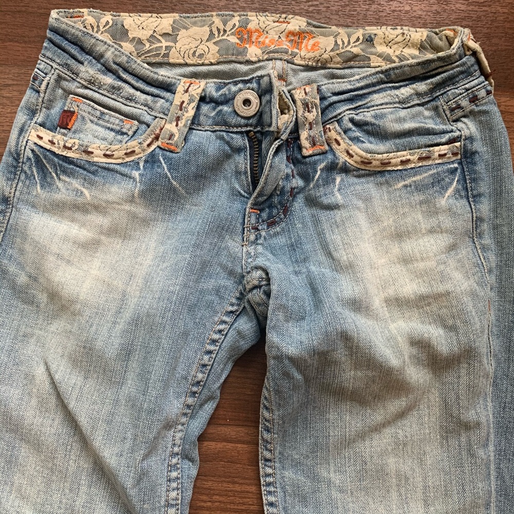 Miss Me faded low rise jeans